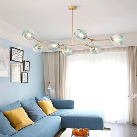 Pendant Light - Italy Designer Magic Bean Ceiling Chandelier Multi Color Glass Lampshade LED Lighting SW-36210458 - SWEET-LIGHTS