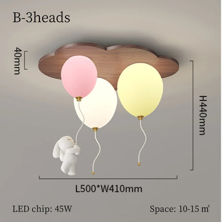 Children Lighting - Modern Balloon LED Ceiling Light for Kids Room SW-36210578 - SWEET-LIGHTS