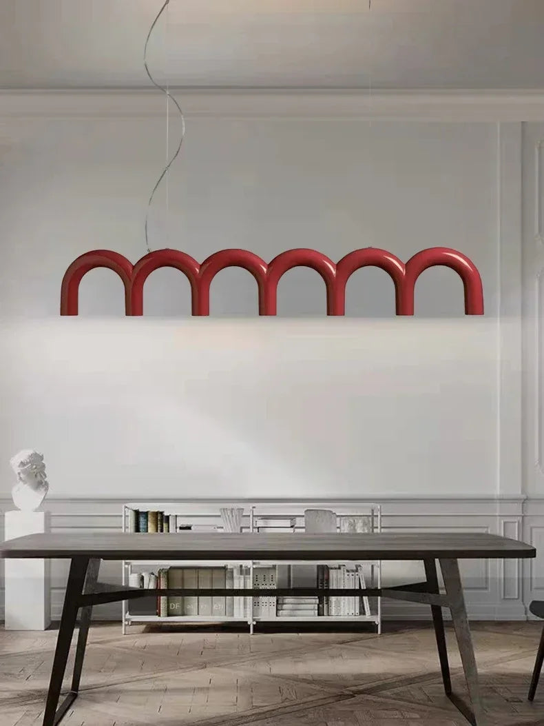 Pendant Light - Long Arch Chandelier LED Multi-color Macaron Lamp SW-36210346 - SWEET-LIGHTS