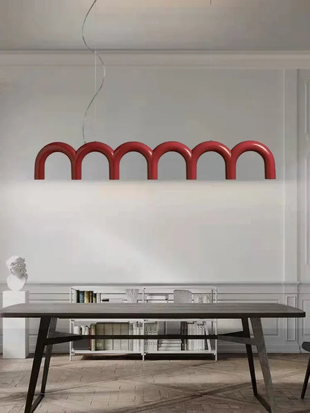 Pendant Light - Long Arch Chandelier LED Multi-color Macaron Lamp SW-36210346 - SWEET-LIGHTS