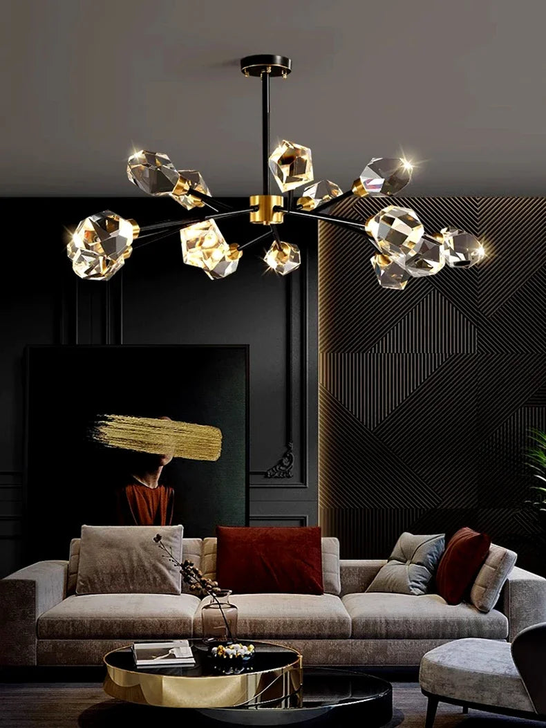 Pendant Light - Nordic All-Copper Molecular Chandelier LED SW-36210347 - SWEET-LIGHTS