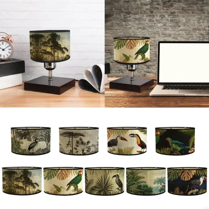 Lampshade - Y5GD Drum Print Chandelier Light Cover Elegant Decoration SW-36210345 - SWEET-LIGHTS