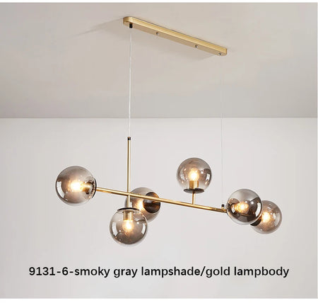 Pendant Light - Modern Minimalist Glass Ball Chandelier For Dining Room Kitchen Island Living Room SW-36210345 - SWEET-LIGHTS