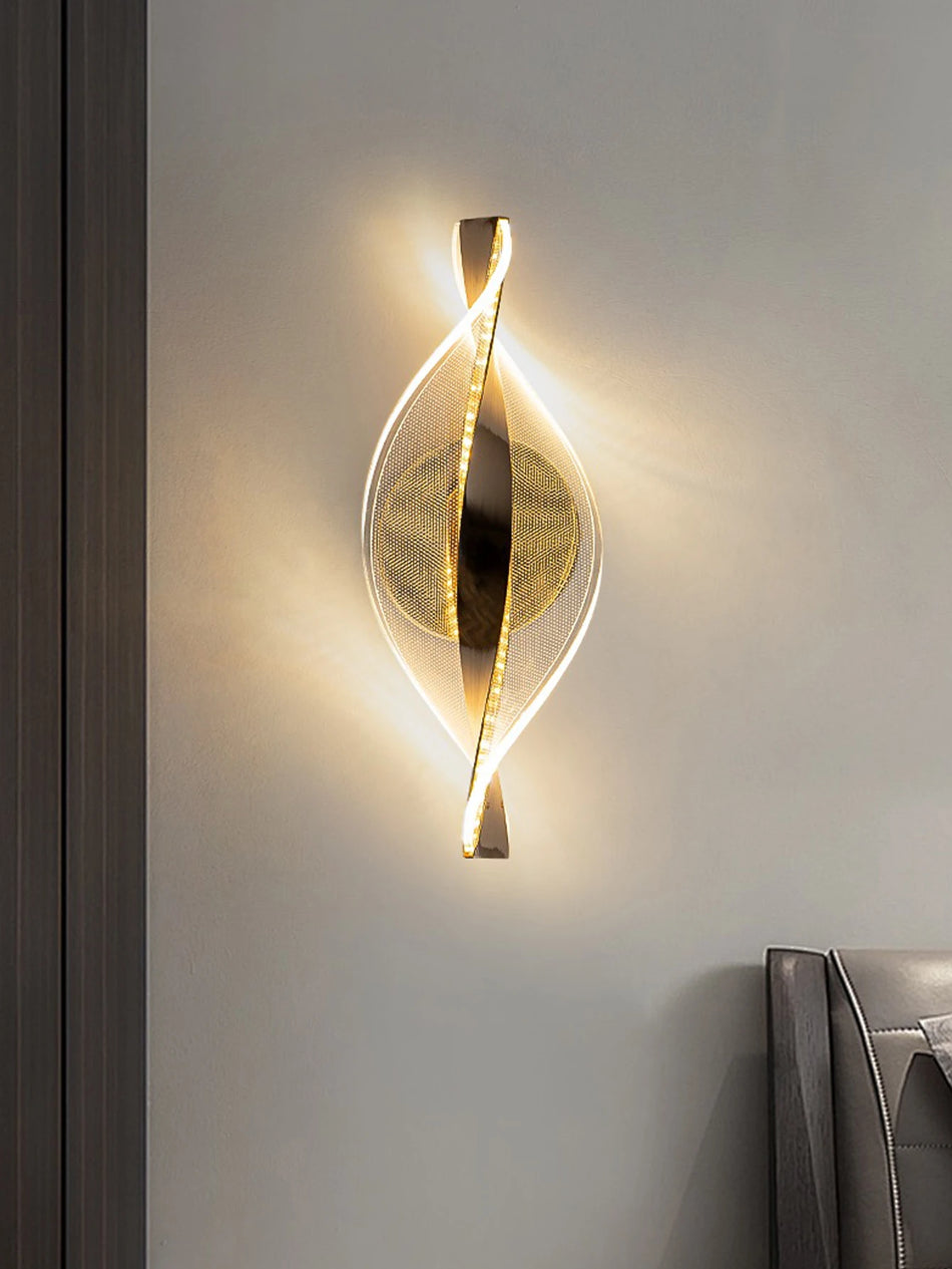 Wall Light - LED Modern 1PC Gold/Black Acrylic Lamp SW-36210345 - SWEET-LIGHTS