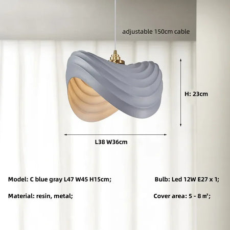 Pendant Light - Modern Minimalism E27 LED Resin Lamp Fixtures SW-36210678 - SWEET-LIGHTS
