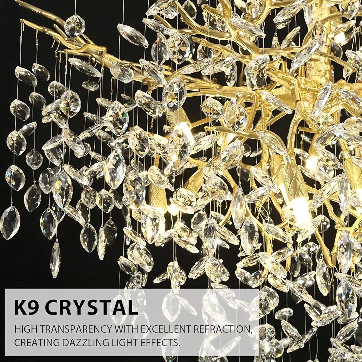 Chandelier - Luxury Modern Crystal Ceiling Lighting for High Ceilings SW-36210478 - SWEET-LIGHTS