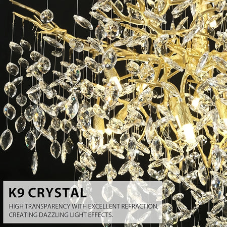 Chandelier - Luxury Modern Crystal Ceiling Lighting for High Ceilings SW-36210478 - SWEET-LIGHTS