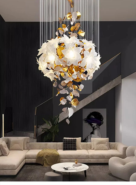 Chandelier - Loft Hanging Crystal Pendant Light for Modern Luxury Hotel Lobby Living Room SW-36210578 - SWEET-LIGHTS