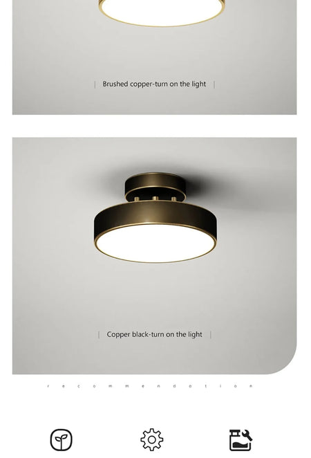 Ceiling Light - Modern LED Copper Decor Fixture for Home SW-36210579 - SWEET-LIGHTS