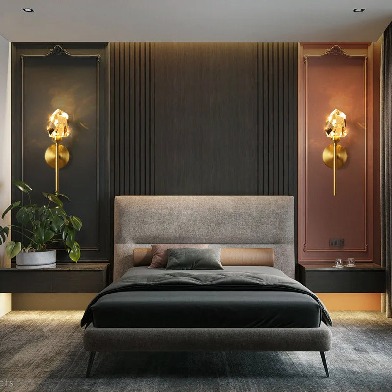 Wall Light - Modern Led Wall Lighting for Bedroom Living Room Hotel Sconce Crystal Luxury Gold SW-36210347 - SWEET-LIGHTS