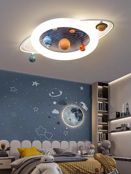 Children Lighting - Children's Room Ceiling Lamp Space Planet Eye Protection Light SW-36210347 - SWEET-LIGHTS