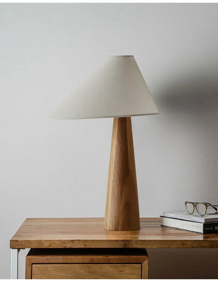 Floor Lamp - Japanese Wabi-sabi Retro Natural Wood Fabric Shade LED Light SW-36210234 - SWEET-LIGHTS