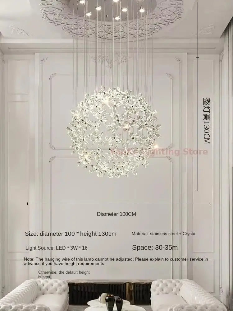 Pendant Light - Luxury Crystal Pendant Lamp for Dining Hall SW-36210345 - SWEET-LIGHTS
