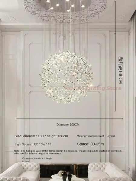 Pendant Light - Luxury Crystal Pendant Lamp for Dining Hall SW-36210345 - SWEET-LIGHTS