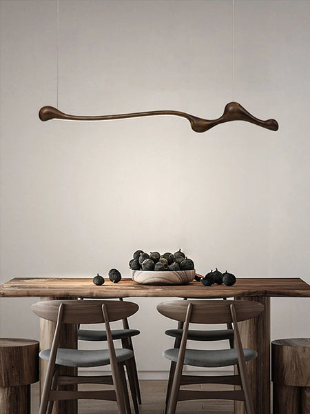 Pendant Light - Modern Ash Wood LED Dimmable Lamp RC/APP SW-36210578 - SWEET-LIGHTS