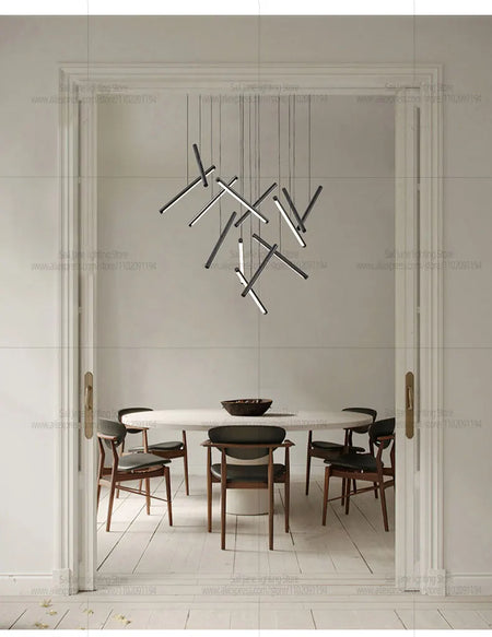 Pendant Light - Minimalist Living Room Long Strip Chandelier SW-36210345 - SWEET-LIGHTS
