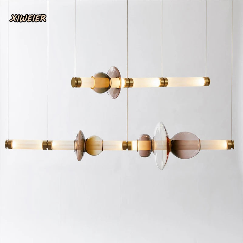 Pendant Light - Nordic Style Designer Stained Glass LED Chandelier SW-36210579 - SWEET-LIGHTS