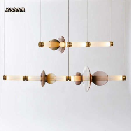 Pendant Light - Nordic Style Designer Stained Glass LED Chandelier SW-36210579 - SWEET-LIGHTS