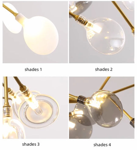 Pendant Light - Nordic G4 Led Chandelier Modern Branch Gold Black SW-36210678 - SWEET-LIGHTS