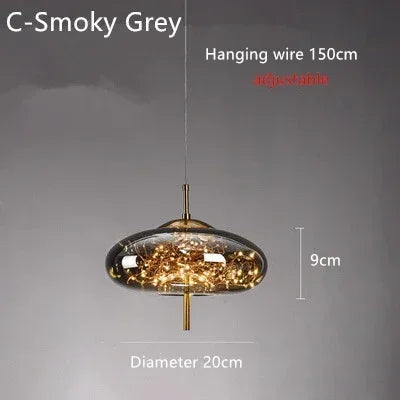 Pendant Light - Nordic Glass Bubble Ball LED Luxury Fixture SW-36210347 - SWEET-LIGHTS