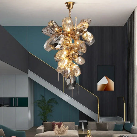 Chandelier - Modern Luxury LED Stainless Steel Crystal Pendant Light Free Bulb SW-36210789 - SWEET-LIGHTS