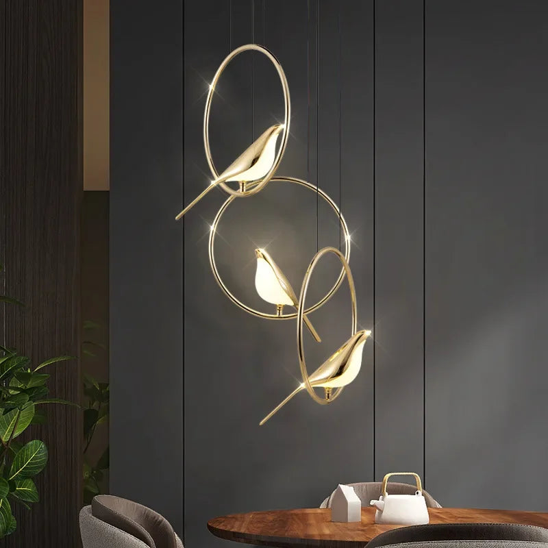 Pendant Light - BUNNY Nordic Postmodern Round LED Bird Light SW-36210789 - SWEET-LIGHTS