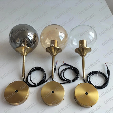 Pendant Light - Nordic Metal Ring Glass Ball Hanging Lamp SW-36210345 - SWEET-LIGHTS
