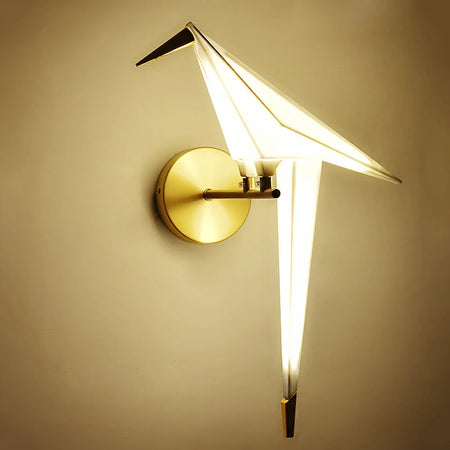 Floor Lamp - Perch Light LED Designer Gold Origami Bird Lamp SW-36210345 - SWEET-LIGHTS