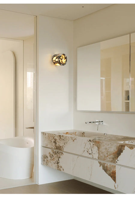 Wall Light - Cylindrical Marble Natural Stone Wall Lamp LED Sconce SW-36210456 - SWEET-LIGHTS