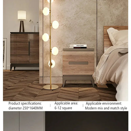 Floor Lamp - Modern LED Living Room Bedside Lamp Glass Ball Nordic Bedroom SW-36210123 - SWEET-LIGHTS
