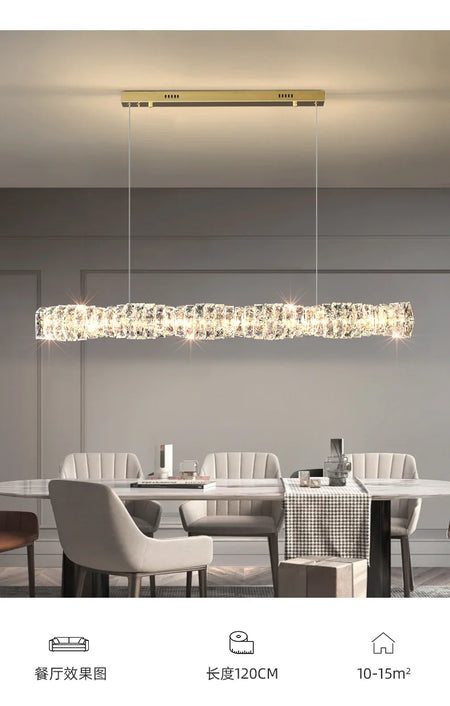 Pendant Light - Modern Strip Led Ceiling Chandelier Luxury Crystal Design Art Lamp SW-36214567 - SWEET-LIGHTS