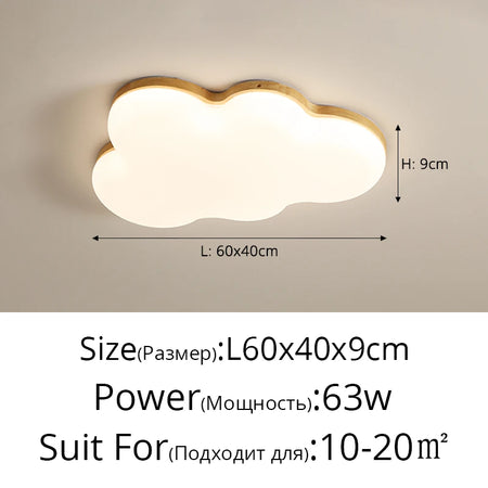 Children Lighting - Nordic Cloud Ceiling Light Warm Eye Protection SW-36210457 - SWEET-LIGHTS