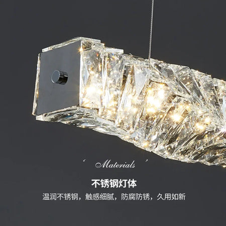 Pendant Light - Modern Strip Led Ceiling Chandelier Luxury Crystal Design Art Lamp SW-36214567 - SWEET-LIGHTS