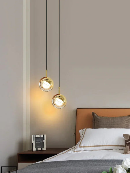 Pendant Light - Creative Round Crystal Dora Long Line for Bedroom and TV Background SW-36214567 - SWEET-LIGHTS