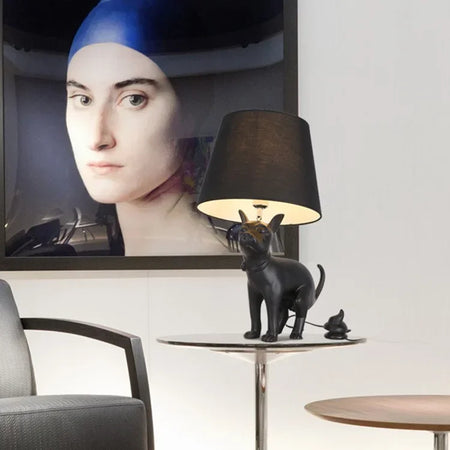 Floor Lamp - Resin Big Dog Cloth Cover Nordic Design SW-36210567 - SWEET-LIGHTS