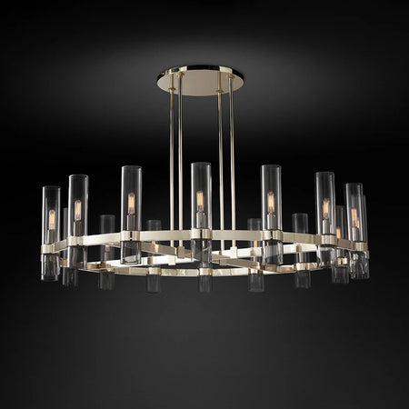 Pendant Light - Retro American Chrome Black Gold LED Chandelier Lighting Fixtures For Foyer SW-36210458 - SWEET-LIGHTS