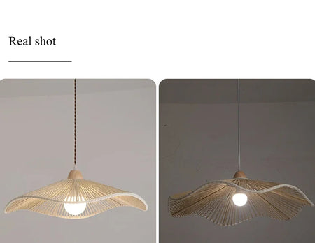 Pendant Light - SANDYHA Japanese Retro Walnut Hemp Rope Lamp SW-36210923 - SWEET-LIGHTS