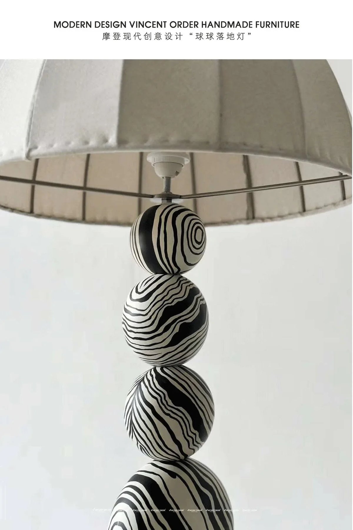 Floor Lamp - NEW Designer Hand-Painted Art Ball Lamp for Living Room Study Decor SW-36210478 - SWEET-LIGHTS