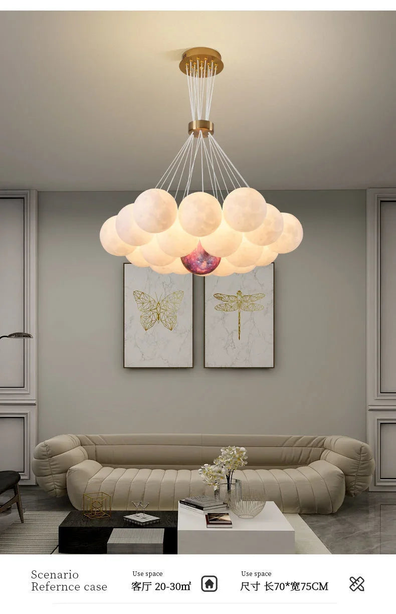 Children Lighting - Creative Moon Ceiling Chandelier Indoor Lamp SW-36210345 - SWEET-LIGHTS