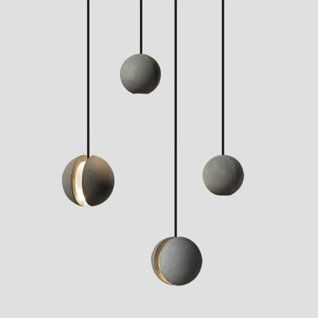 Pendant Light - Minimalist Cement Chandelier Modern Planet Moon Pendant Lights for Bedroom Dining Room Bar SW-36210458 - SWEET-LIGHTS
