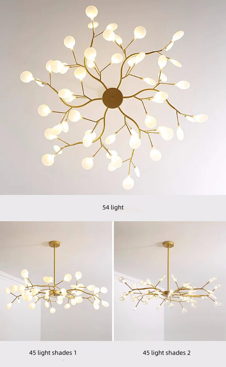 Pendant Light - Nordic G4 Led Chandelier Modern Branch Gold Black SW-36210678 - SWEET-LIGHTS