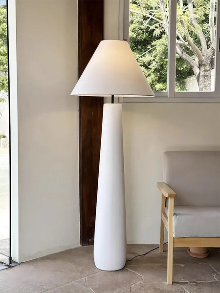 Floor Lamp - Wabi Sabi White Mushroom Tall Fabric Light SW-36210789 - SWEET-LIGHTS