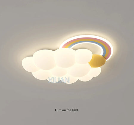 Children Lighting - Cartoon Cloud Rainbow Ceiling Light Bear Horse Rabbit Bedroom Lamps Eye Care Chandelier SW-36210345 - SWEET-LIGHTS