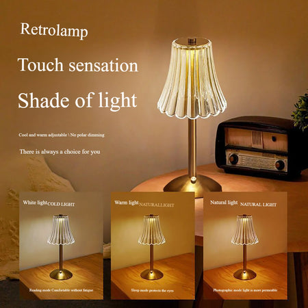 Table Lamp - Luxury Diamond Crystal Touch Bedside Lamp SW-36210457 - SWEET-LIGHTS