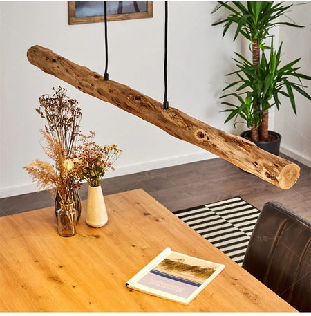 Pendant Light - Morden Style LED Minimalist Wooden Lamp Cord Adjustable SW-36210354 - SWEET-LIGHTS