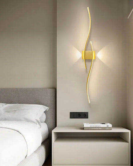 Wall Light - Indoor LED Wall Lamps for Bedroom Black Gold SW-36210458 - SWEET-LIGHTS