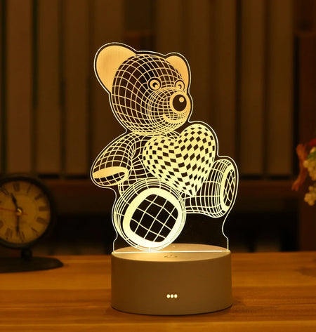 Children Lighting - Romantic Love 3D Led Lamp for Kids Night Light SW-36210489 - SWEET-LIGHTS