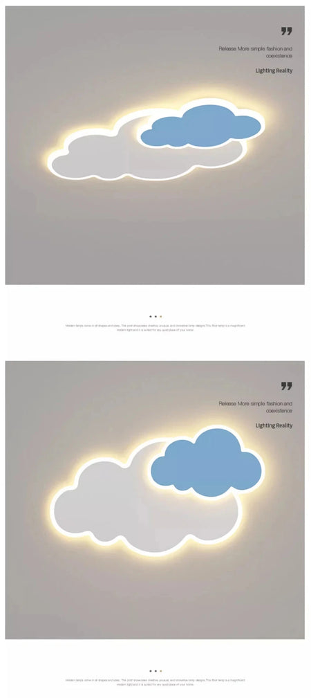 Children Lighting - Creative Cloud Children's Room LED Ceiling Light Modern Bedroom Study Lamp Nordic Designer Fixture SW-36210458 - SWEET-LIGHTS
