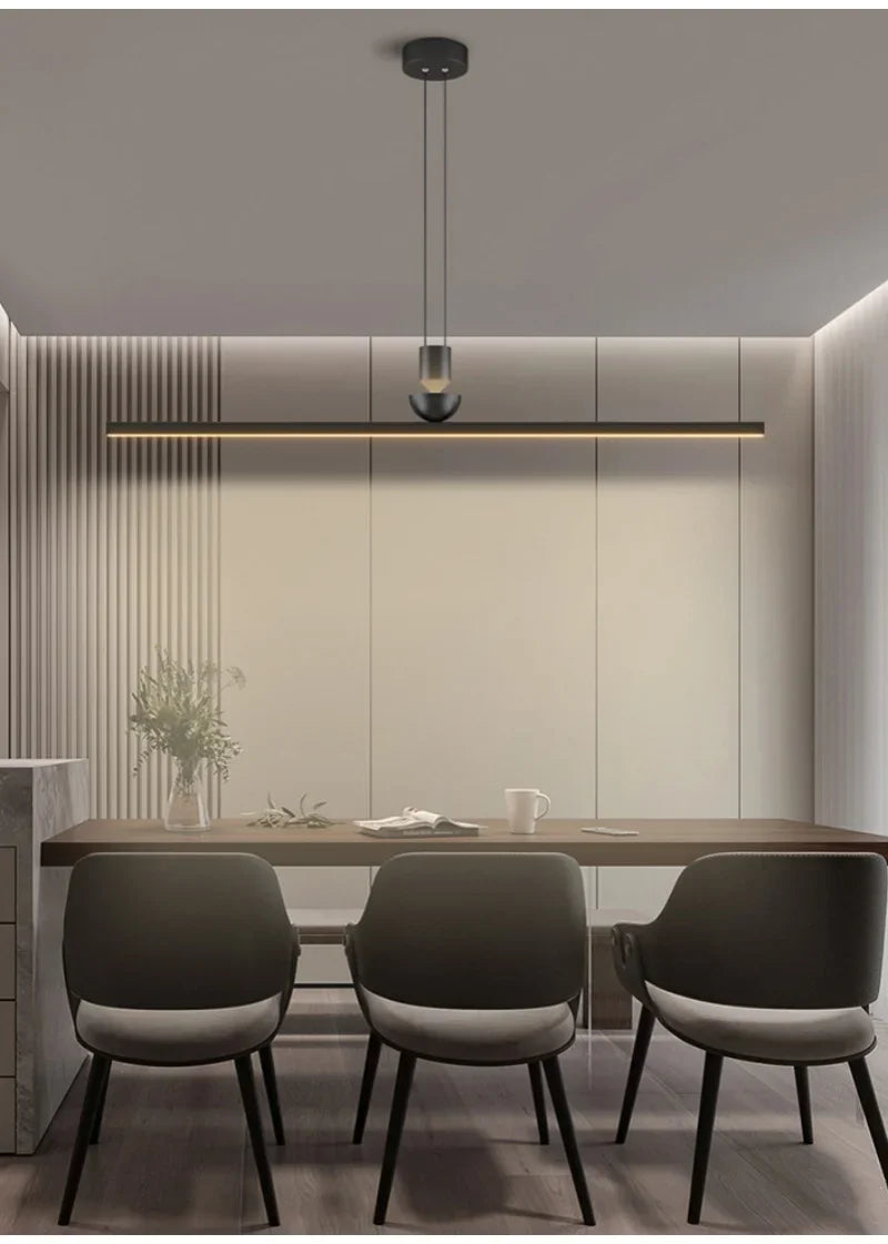 Pendant Light - Modern Minimalist LED Ceiling Chandelier Dining Room Bar Table Pendant Lights Linear Strip Luster SW-36210345 - SWEET-LIGHTS