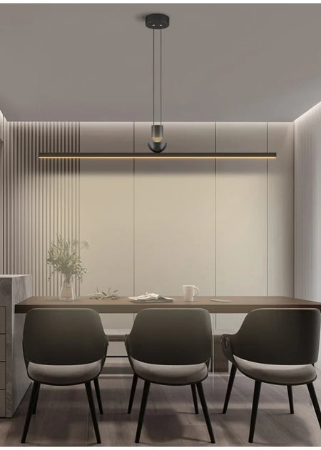 Pendant Light - Modern Minimalist LED Ceiling Chandelier Dining Room Bar Table Pendant Lights Linear Strip Luster SW-36210345 - SWEET-LIGHTS